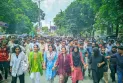 বিএনপির খুন ও নৈরাজ্যের  প্রতিবাদে রংপুরে বৈষম্য বিরোধী ছাত্র আন্দোলনের বিক্ষোভ সমাবেশ