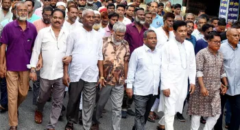 রংপুর মহানগর বিএনপির মৌন মিছিল