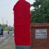 কেন লাল কাপড়ের ঢাকা পড়ে আছে আবু সাঈদ স্ট্রিট মেমোরি স্ট্যাম্প?