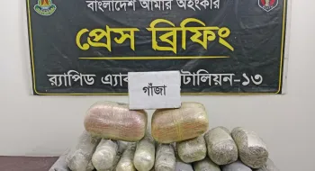 র‌্যাব-১৩ এর অভিযানে রংপুরে ৫২ কেজি গাঁজাসহ ২ মাদকব্যবসায়ী গ্রেফতার