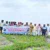 ডিমলায় তিস্তার বাঁধ ও ভাঙন রক্ষার দাবিতে মানববন্ধন