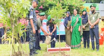 নীলফামারীতে আনসার ভিডিপি'র বৃক্ষরোপণ অভিযান শুরু