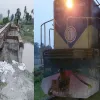 কুড়িগ্রামে একটি গ্রামে স্টেশন ছাড়াই থামে ট্রেন