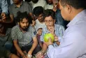 অনশনকারীদের ডাব খাইয়ে ৫৯ ঘণ্টা পর অনশন ভাঙালেন বেরোবি উপাচার্য