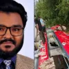 পার্বতীপুরে সড়ক দুর্ঘটনায় গণঅধিকার পরিষদের ফারুকসহ আহত ১৫