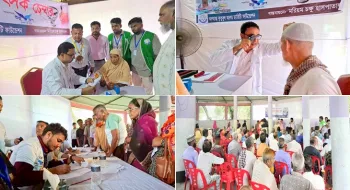 সৈয়দপুরে দিনব্যাপী চক্ষু ক্যাম্পে ৭’শ রোগী পেল বিনামূল্যে সেবা