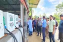 দোকানে অবৈধ মিনি পাম্প স্থাপন ও সড়কে পণ্য রাখায় ডিমলায় দুই ব্যবসায়ীকে জরিমানা