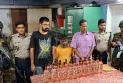 ফার্মেসির আড়ালে মদ বিক্রি, আটক ৩