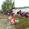 অতিভারি বৃষ্টি ফলে তিস্তা নদীতে পানি বৃদ্ধি,নদীর দিক পরিবর্তনে ভাঙ্গন শুরু