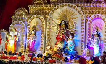 আজ মহানবমী, দেবীর বিদায়ের ঘণ্টা শুরু