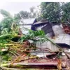 রংপুরের গঙ্গাচড়ায় হঠাৎ ঝড়ে ৮০০ ঘরবাড়ি বিধ্বস্ত