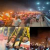 ‘জাগো বাহে তিস্তা বাঁচাও’ কর্মসূচিতে নীলফামারী ও লালমনিরহাটে তিস্তাপাড়ে মশাল মিছিল