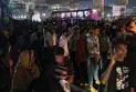 ভেতরে যাত্রীদের অপেক্ষা, বাইরে স্বজনদের