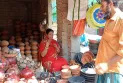 ফুলবাড়ীতে শ্যামাপূজা ও দীপাবলি উৎসবে কদর বেড়েছে দিয়ার বাতির