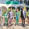 নীলফামারীতে চার নারী ফুটবলারদের সাইকেল বিতরণ