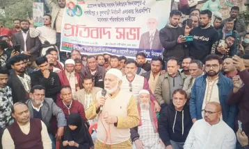 দিনাজপুর-৫ বিএনপি’র মনোনয়ন পরিবর্তনের দাবীতে পার্বতীপুরে প্রতিবাদ সভা