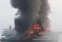 সেন্ট মার্টিনগামী জাহাজে আগুন